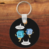 Funny Chemistry Periodic Table Science Sleutelhanger (Voorkant)