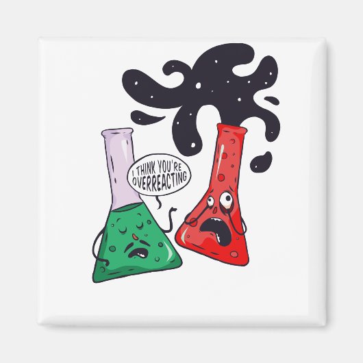 Funny Chemistry Physic Science Ik denk dat je over Magneet (Voorkant)