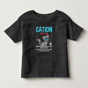 Funny Chemistry Scientist Cation Element Cat Lover Kinder Shirts