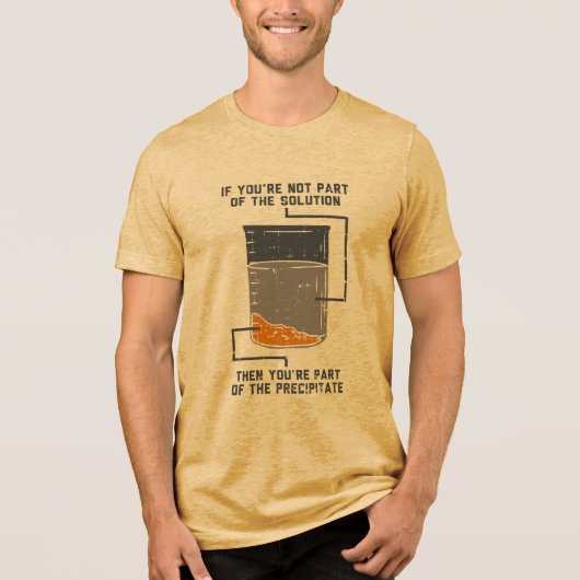 Funny Chemistry Solution Tri-Blend Shirt (Voorkant)