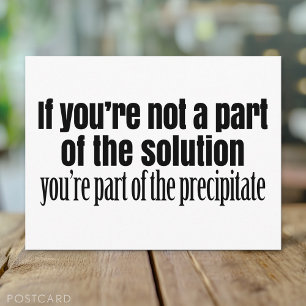 Funny Chemistry Teacher Quote Briefkaart