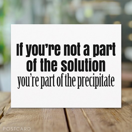 Funny Chemistry Teacher Quote Briefkaart