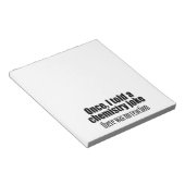 Funny Chemistry Teacher Quote - geen reactie Notitieblok (Schuin)