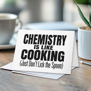 Funny Chemistry Teacher Quote Kaart