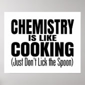 Funny Chemistry Teacher Quote Poster (Voorkant)
