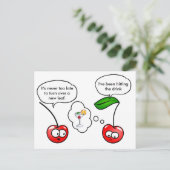 Funny Cherry Puns Joke Briefkaart (Staand voorkant)