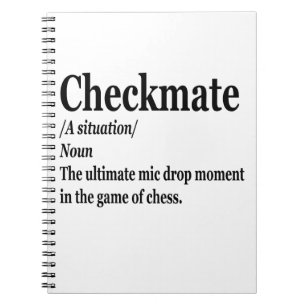 Funny Chess Checkmate Definition Chess Lover Notitieboek