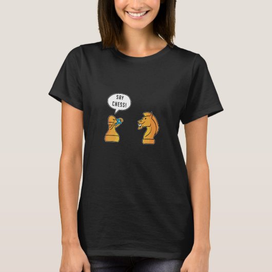 Funny Chess Gezegde Gift Idea T-shirt (Voorkant)