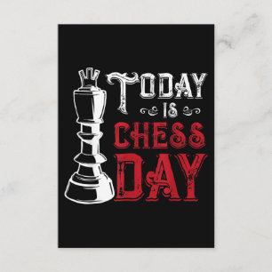 Funny Chess King Castling Design Informatiekaartje