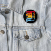 Funny Chess King Eat Sleep Chess Repeat Ronde Button 5,7 Cm (In situ)