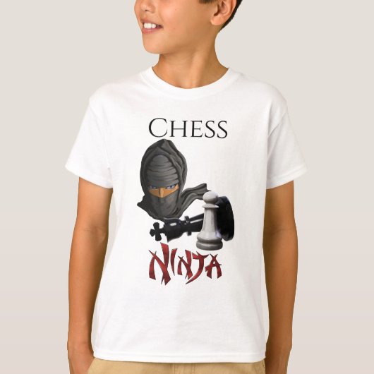 Funny Chess Ninja Chess Player T-shirt (Voorkant)