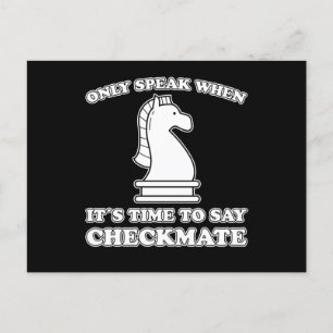 Funny Chess Piece Chess Player Fun Chess Game Gift Briefkaart