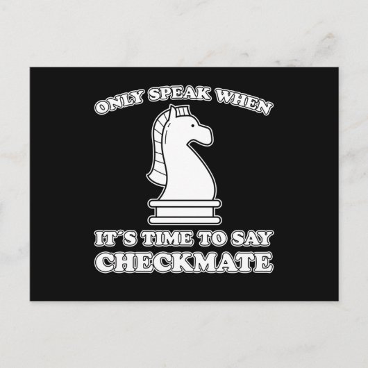 Funny Chess Piece Chess Player Fun Chess Game Gift Briefkaart (Voorkant)