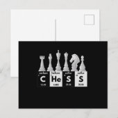 Funny Chess Player Game Board Periodic Table Gift Briefkaart (Voorkant / Achterkant)