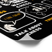 Funny Chess Player Things I Do In My Spare Time Poster (Hoek)