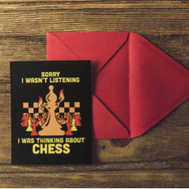 Funny Chess Quote Gift for Chess Players & Lovers Briefkaart