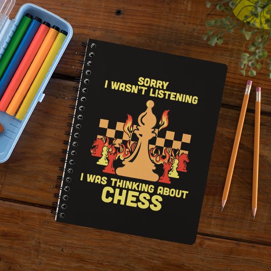 Funny Chess Quote Gift for Chess Players & Lovers Planner