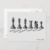 Funny Chess Virgin Briefkaart (Voorkant / Achterkant)