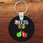 Funny Chest Nuts Chestnuts Matching Family Christm Sleutelhanger (Voorkant)