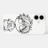 Funny Chibi Anime Boy iPhone / iPad case (Achterkant (horizontaal))