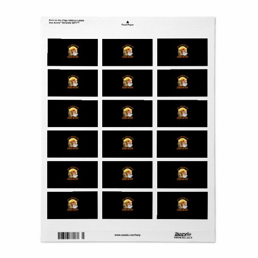 Funny Chicken and Goat Halloween Costume Etiket (Full Sheet)