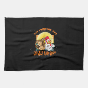 Funny Chicken and Goat Halloween Costume Gift Theedoek