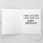 FUNNY CHICKEN ANNIVERSAIRE CARTE DE RECONNAISSANCE (Intérieur)