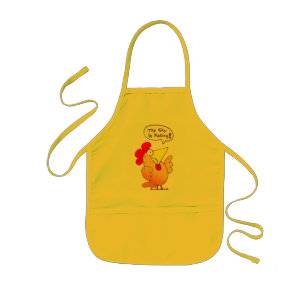 Funny Chicken Apron   Funny Cartoon Chicken Apron Kinder Schort