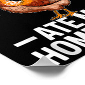 Funny Chicken Ate My Homework School Joke Poster (Hoek)