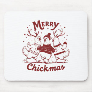 Funny Chicken Christmas Boerderij Animal Schattige Muismat