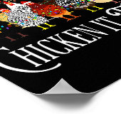 Funny Chicken Christmas, Making A List Chicken It  Poster (Hoek)