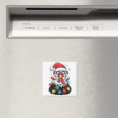 Funny Chicken Christmas Tree Lights Santa Hat Xmas Magneet (Insitu (Vaatwasser))