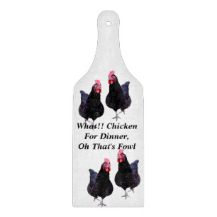 Funny Chicken Dinner Design Snijplank