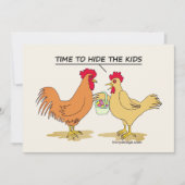 Funny Chicken Easter Hunt Cartoon Comic (Voorkant)