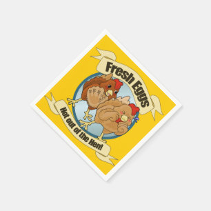 Funny Chicken Egg Logo Servet