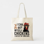 Funny Chicken Gezegde Tote Bag (Achterkant)