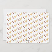 Funny Chicken Kerstfeestay-kaart Feestdagenkaart (Achterkant)
