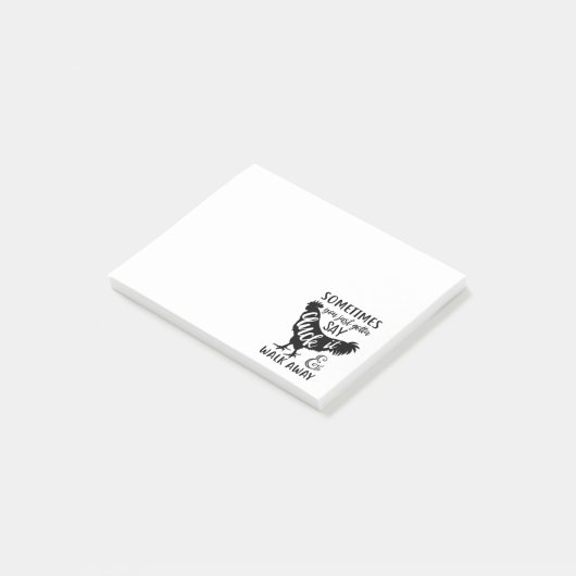 Funny Chicken Lover F Off Boerderij Rooster Post-it® Notes (Schuin)