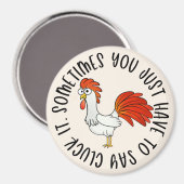 Funny Chicken Magneet (Voorkant / Achterkant)