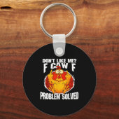 Funny Chicken Meme Don't Like Me F-caw-f Problem S Sleutelhanger (Voorkant)
