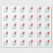 Funny Chicken met Heart Warming Gezegde Cadeaupapier (Vlak)