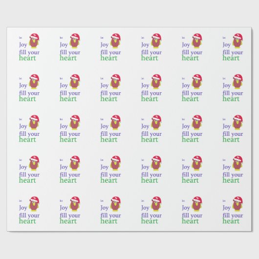 Funny Chicken met Heart Warming Gezegde Cadeaupapier (Vlak)