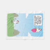 Funny Chicken Mistakes Balloon voor eieren Fleece Deken (Voorkant (Horizontaal))