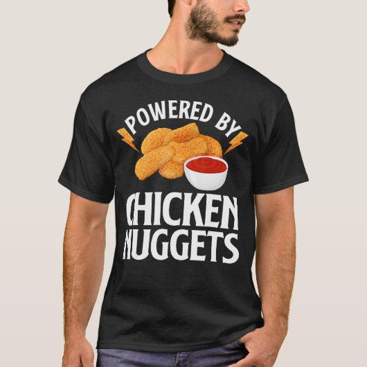 Funny Chicken Nugget Design for Men Women Kinder N T-shirt (Voorkant)