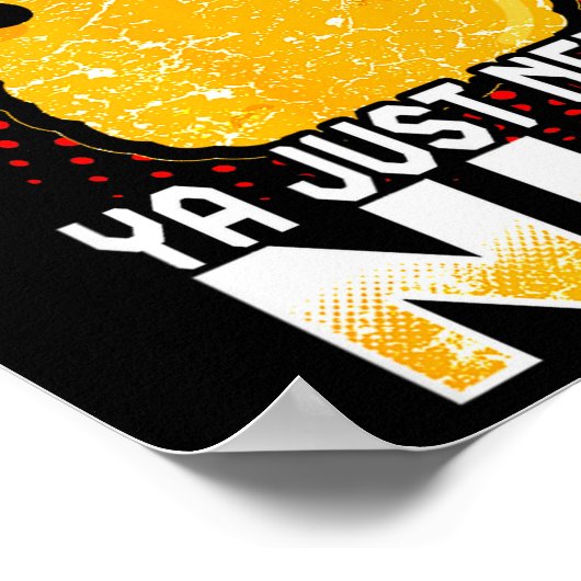 Funny Chicken Nugget Fast Food Costume Poster (Hoek)