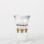 Funny Chicken Nuggets Acryl Drinkbeker (Voorkant)