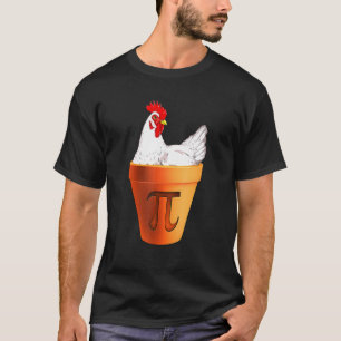 Funny Chicken Pot Pi Day Pie Wiskunde Lover Geek 3 T-shirt