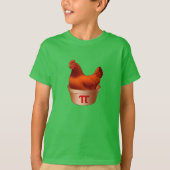 Funny Chicken Pot Pi (Pie) Red Hen T-shirt (Voorkant)