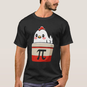Funny Chicken Pot Pi Shirt Day Pie Wiskunde Lover 