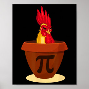 Funny Chicken Pot Pie - Chicken Pi Day 2019 Shirt Poster